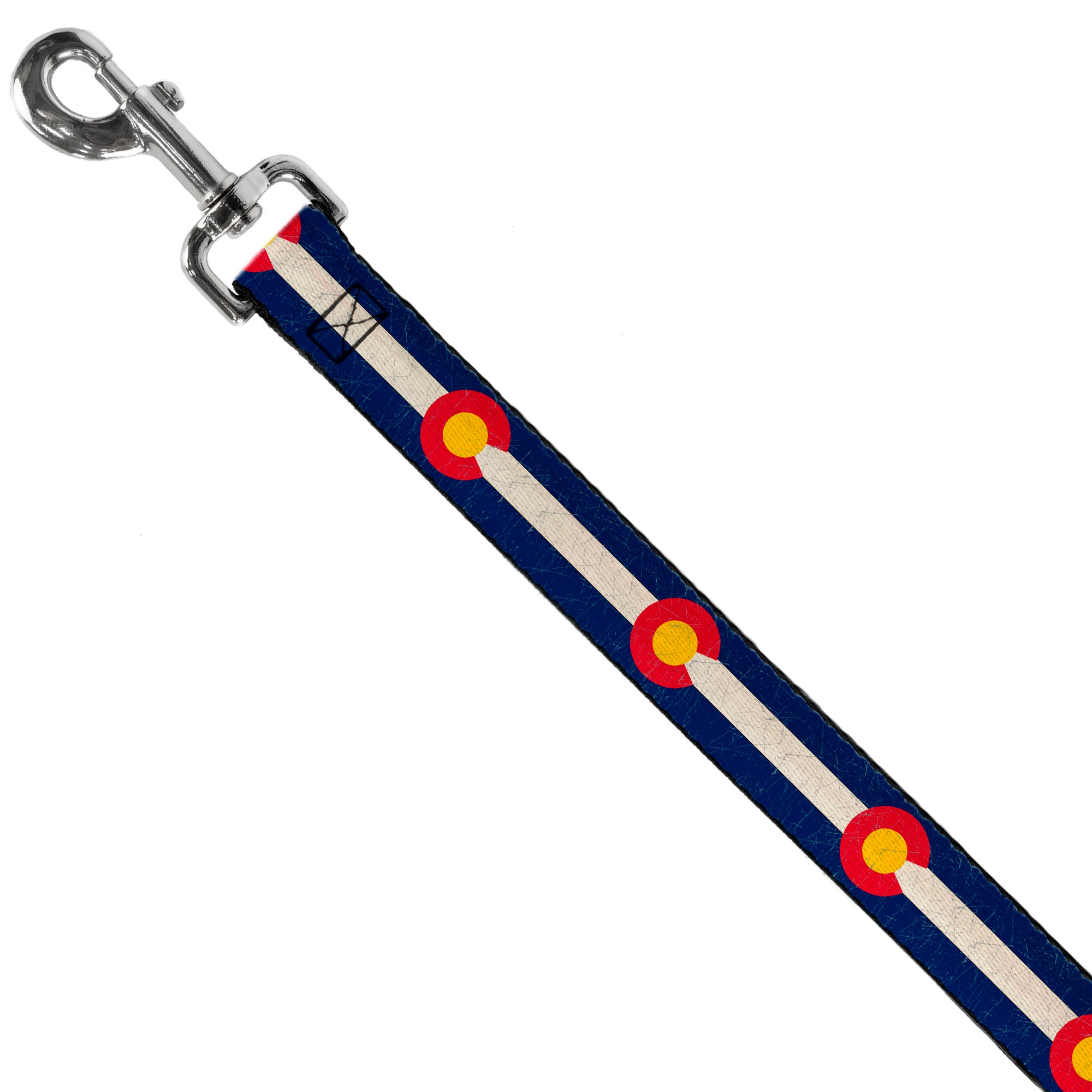 Dog Leash - Colorado Flags2 Repeat Vintage Dog Leashes Buckle-Down