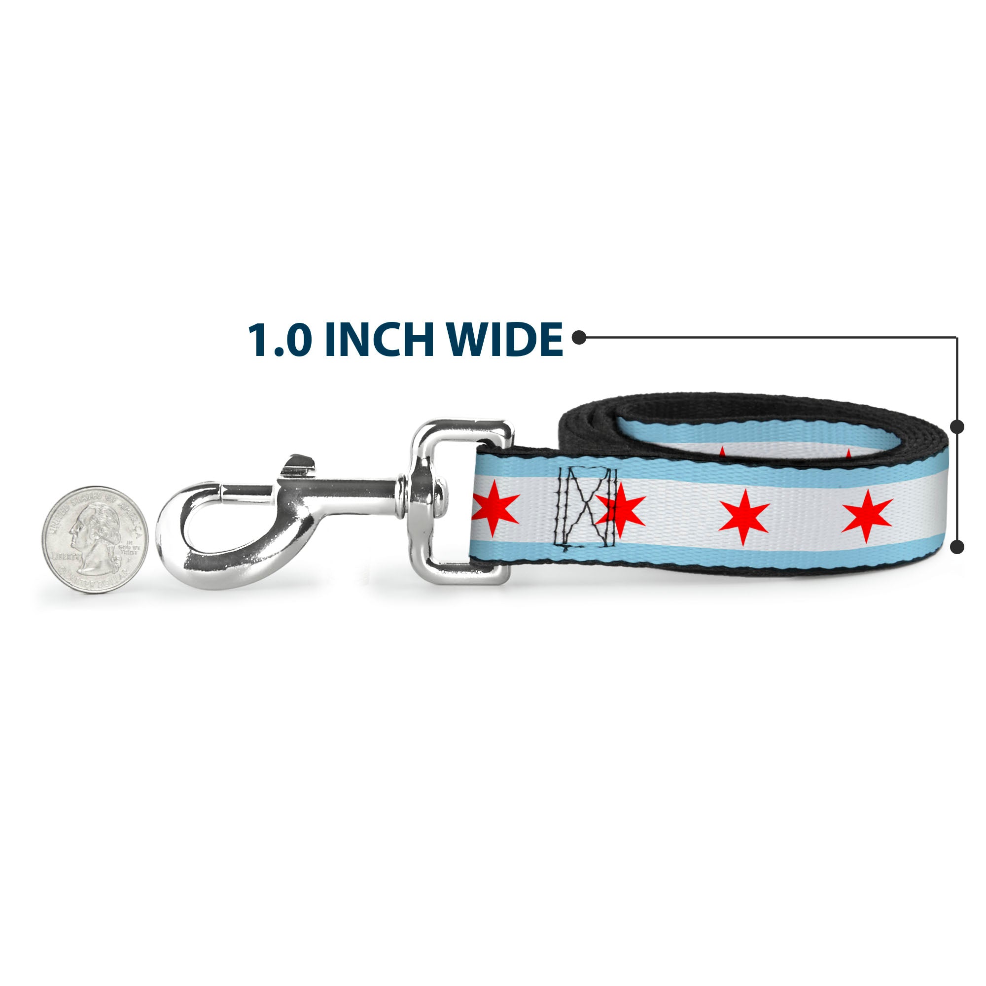 Dog Leash - Chicago Flag Dog Leashes Buckle-Down