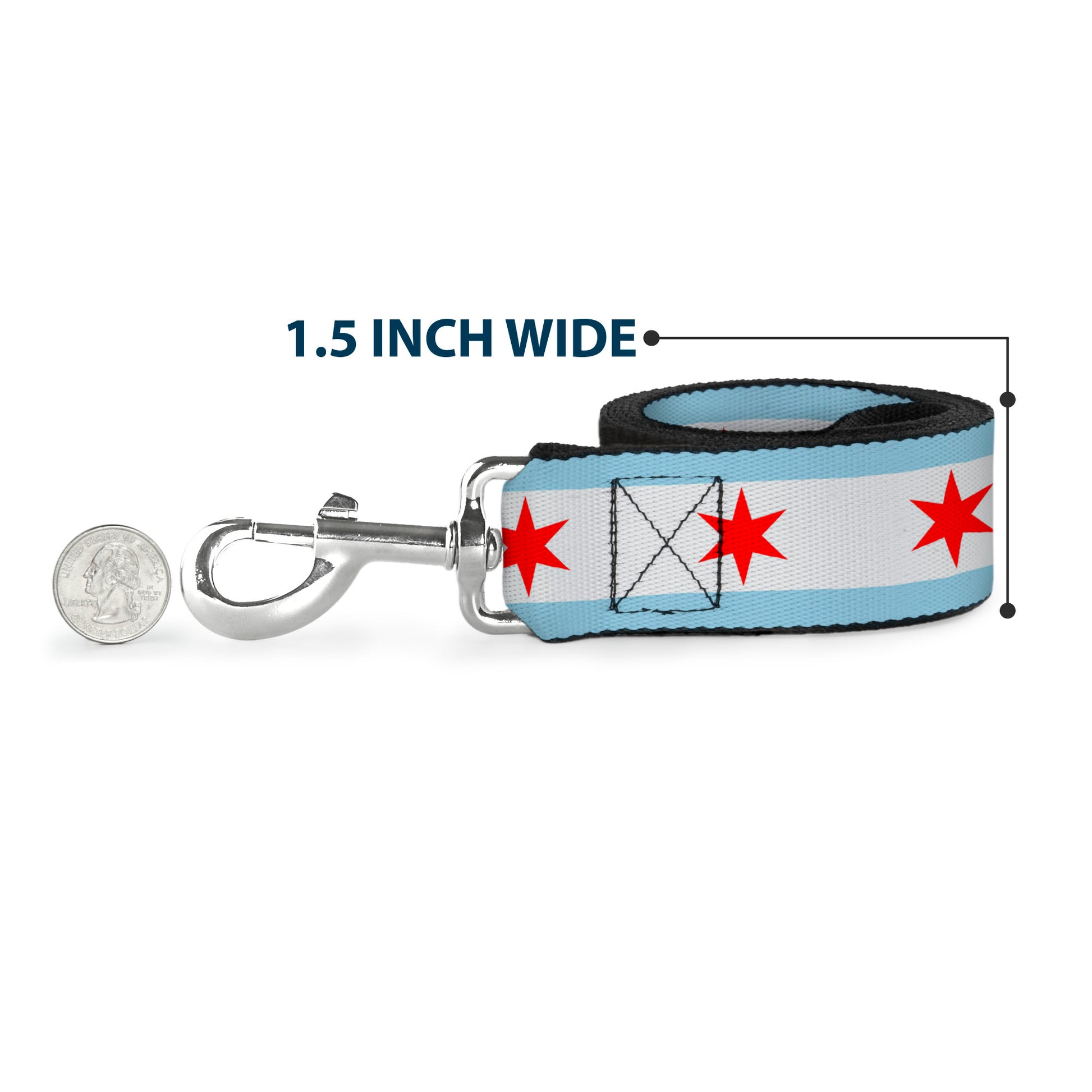 Dog Leash - Chicago Flag Dog Leashes Buckle-Down