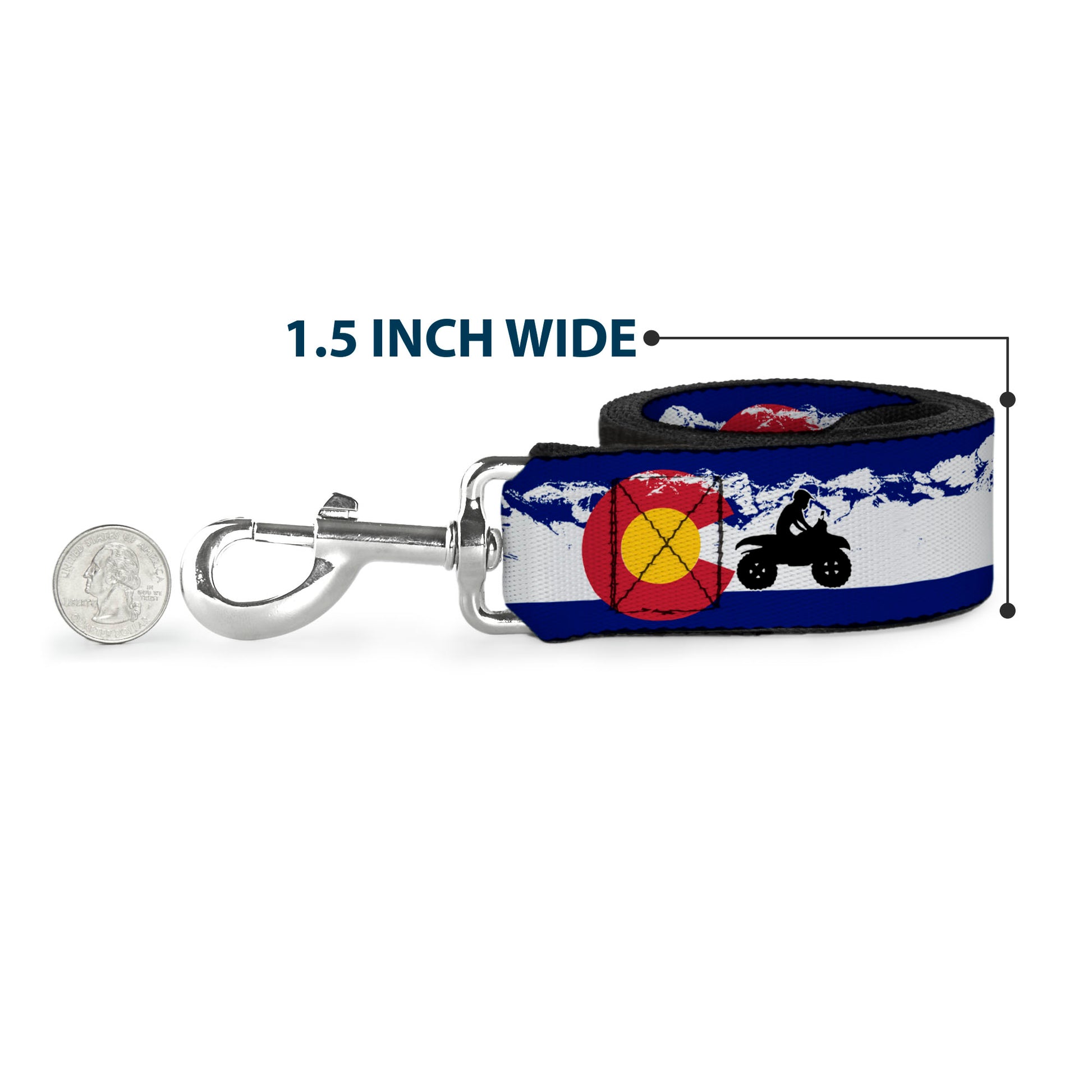 Dog Leash - Colorado/ATV Rider/Mountains Dog Leashes Buckle-Down