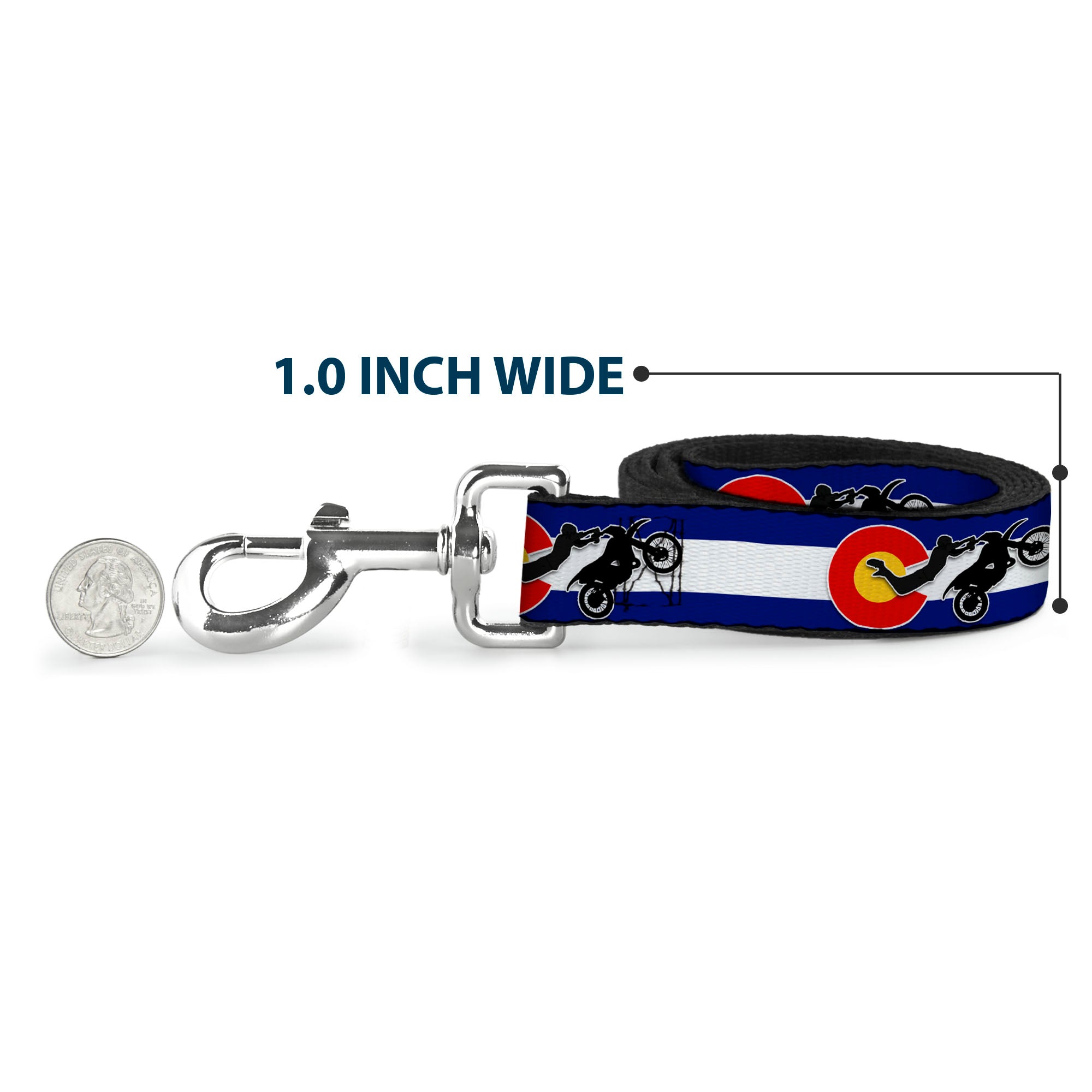 Dog Leash - Colorado/Freestyle Motocross Superman Dog Leashes Buckle-Down