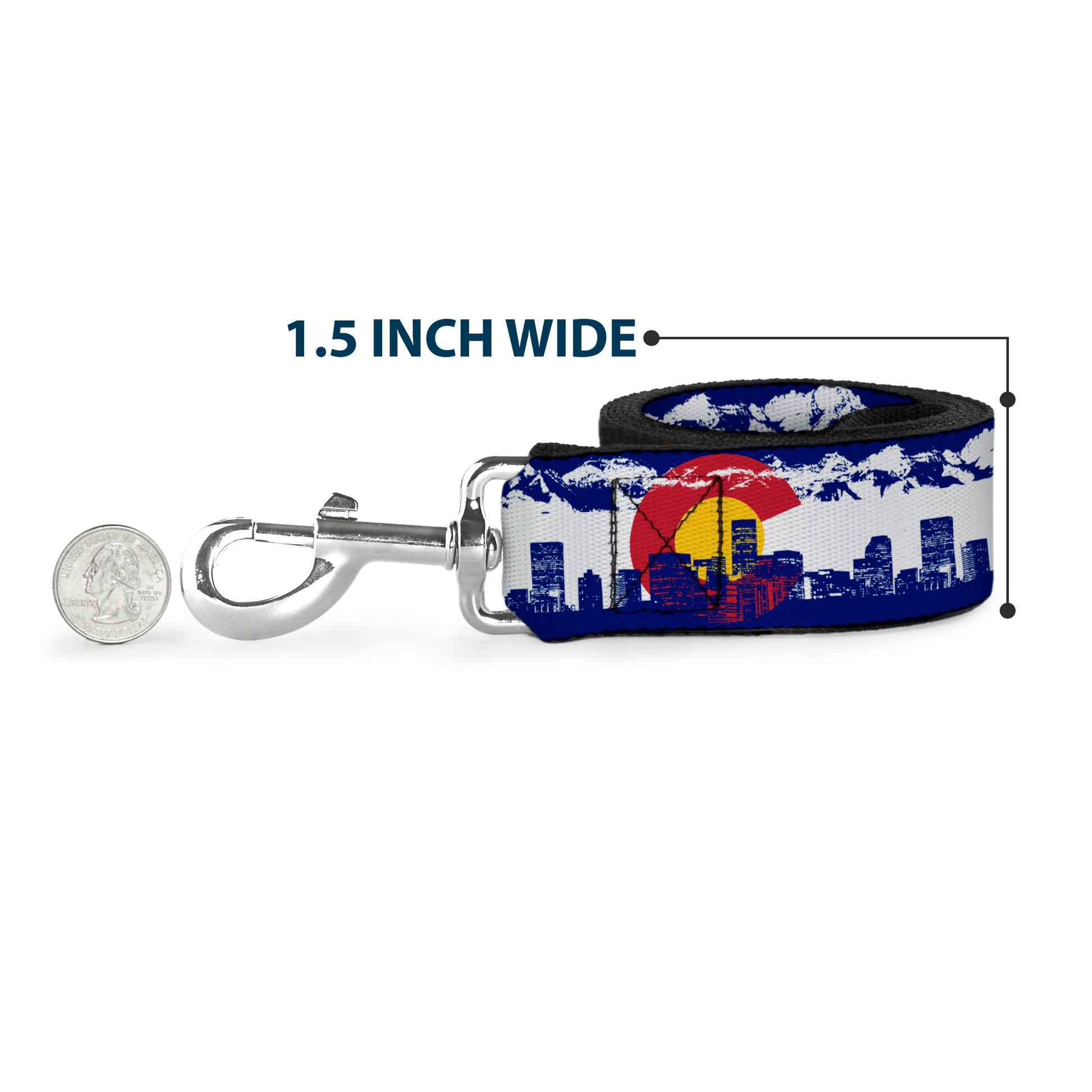 Dog Leash - Colorado Skyline/Mountains Dog Leashes Buckle-Down