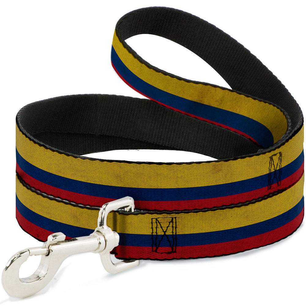 Dog Leash - Colombia Flag Distressed Dog Leashes Buckle-Down
