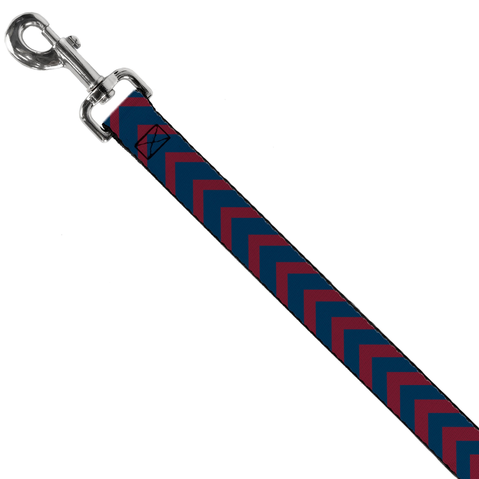 Dog Leash - Chevron2 Red/Navy Dog Leashes Buckle-Down