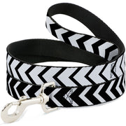 Dog Leash - Chevron2 White/Black Dog Leashes Buckle-Down