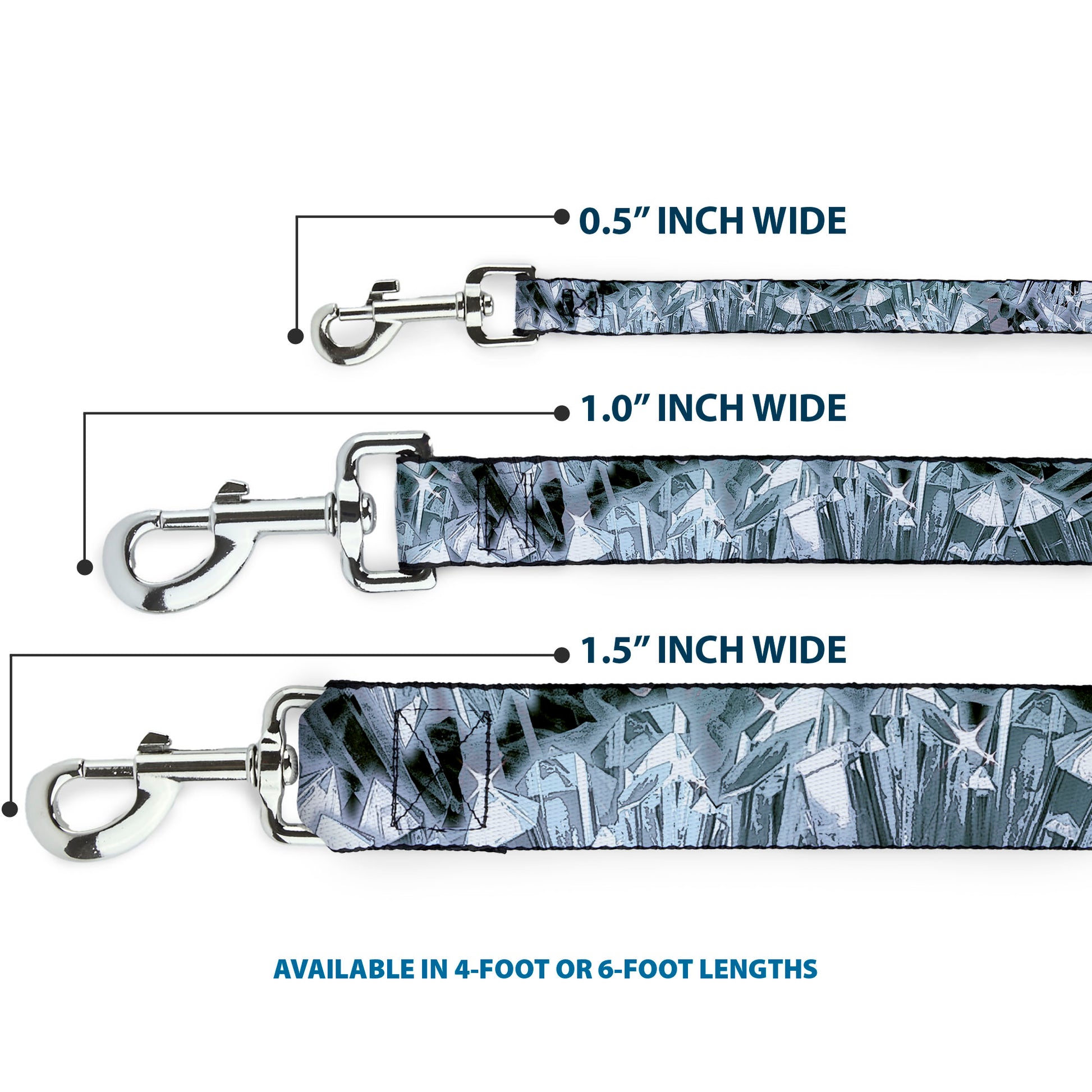 Dog Leash - Crystals3 Clear Dog Leashes Buckle-Down