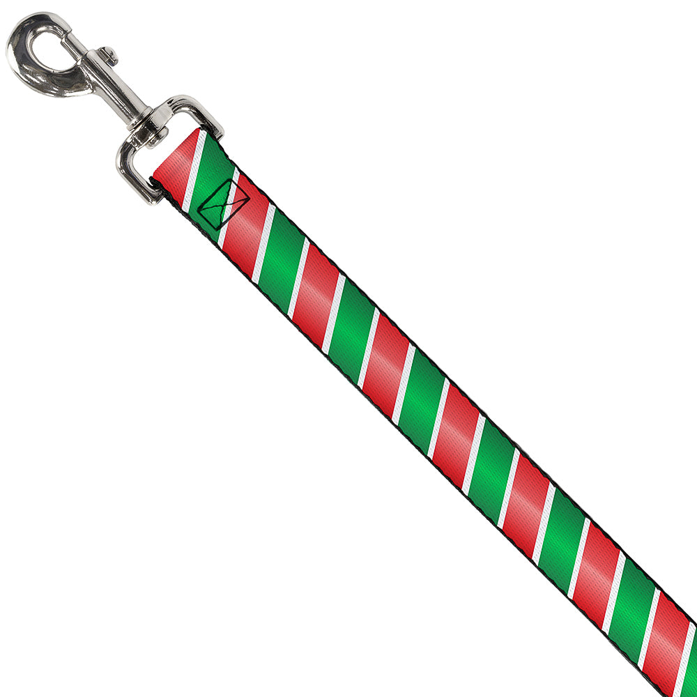 Dog Leash - Candy Cane4 White/Red/Green Dog Leashes Buckle-Down