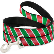 Dog Leash - Candy Cane4 White/Red/Green Dog Leashes Buckle-Down