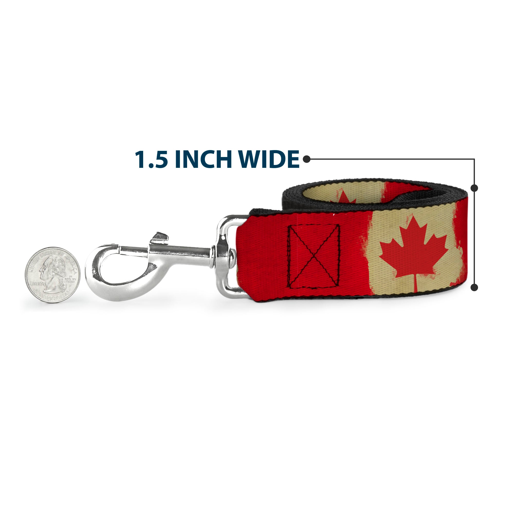 Dog Leash - Canada Flag Painted Dog Leashes Buckle-Down