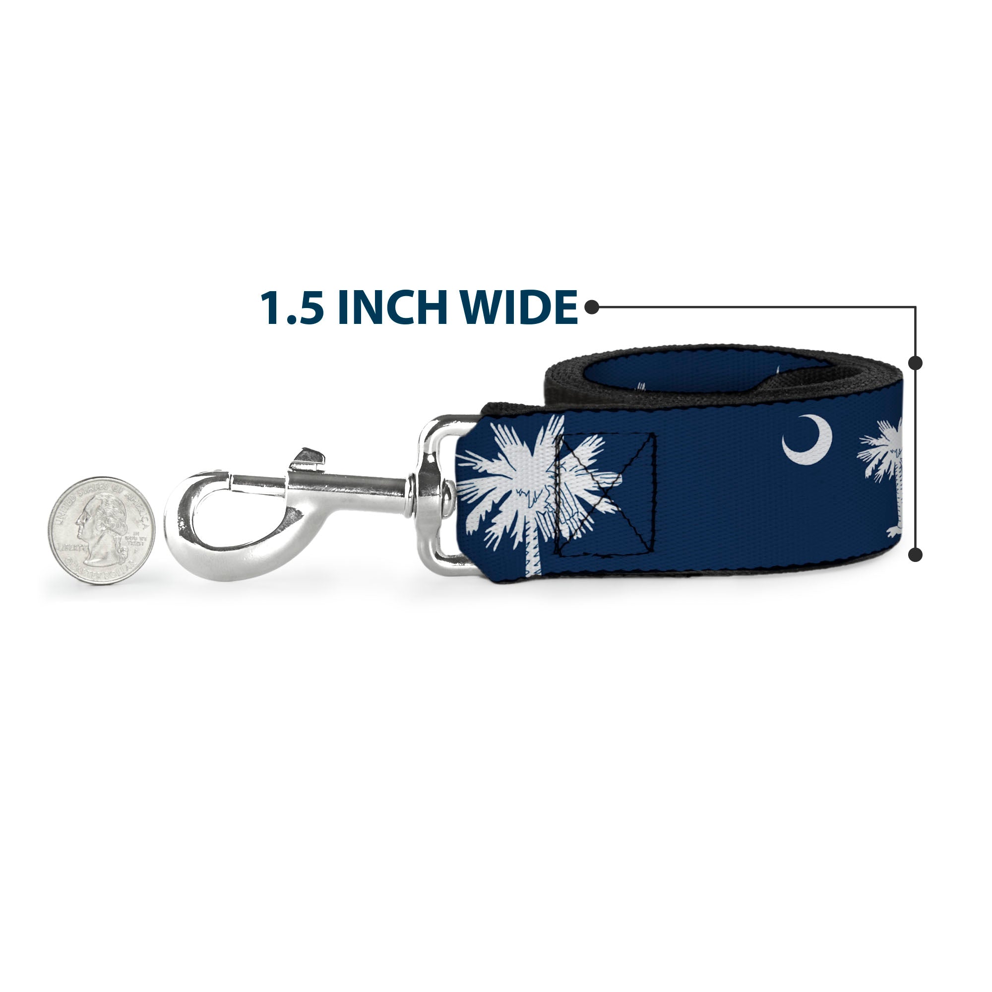 Dog Leash - South Carolina Flags Scattered Dog Leashes Buckle-Down