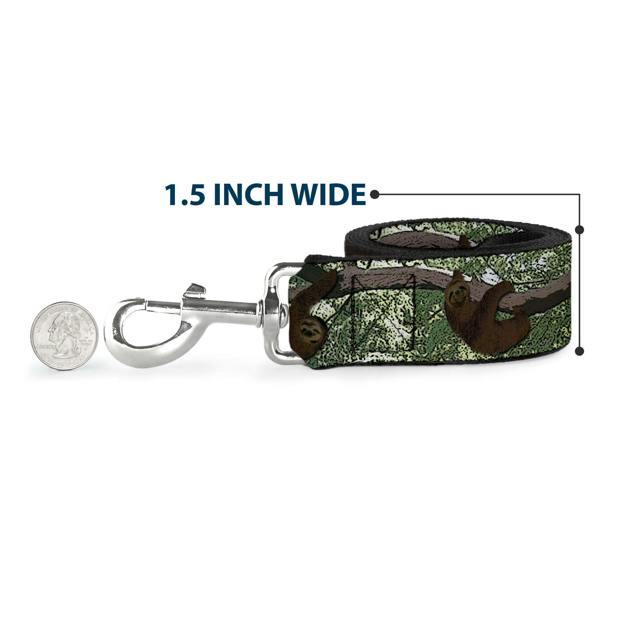 Dog Leash - Sloth Tree Hanging Posterized Dog Leashes Buckle-Down
