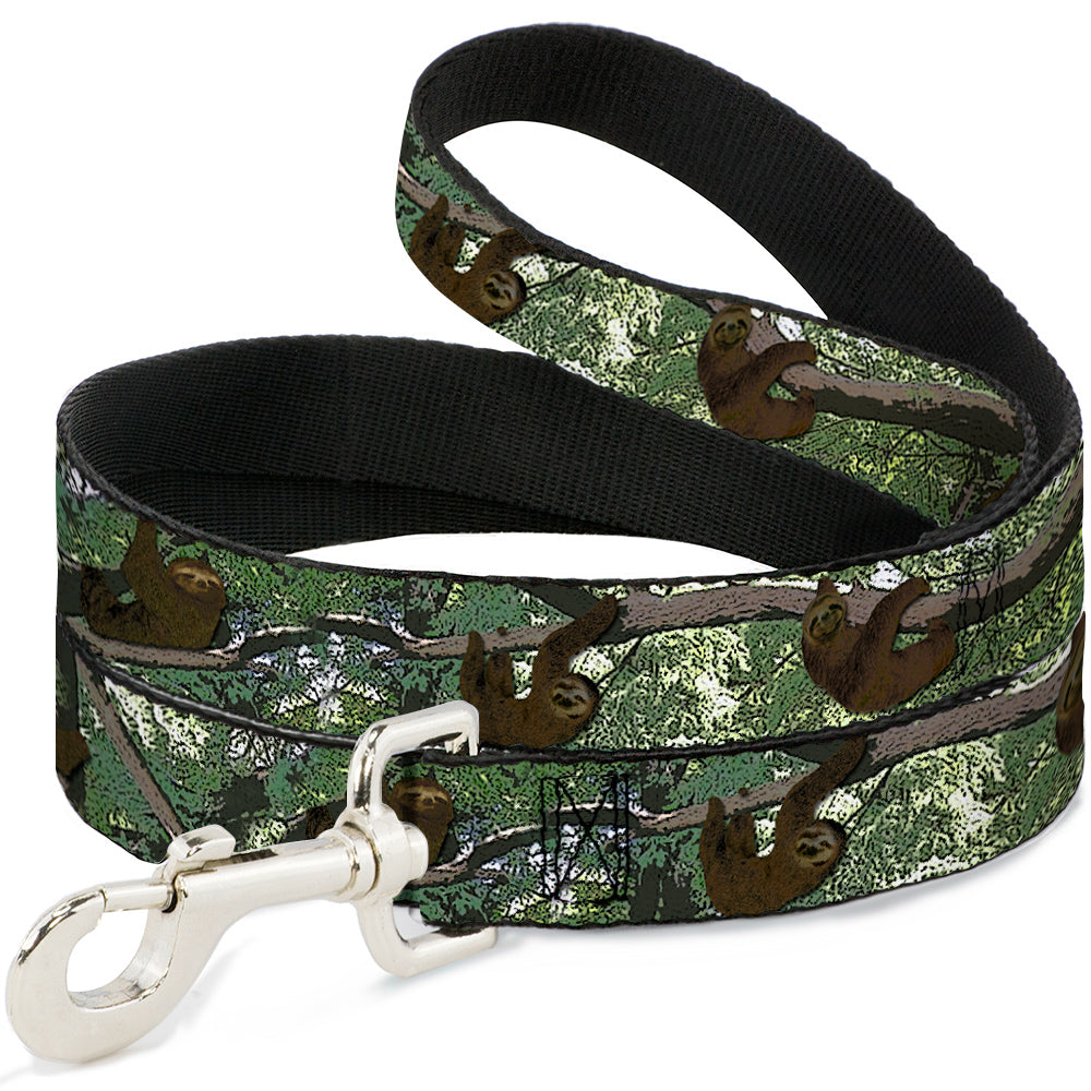 Dog Leash - Sloth Tree Hanging Posterized Dog Leashes Buckle-Down