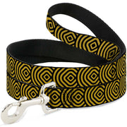 Dog Leash - Square Target Gold/Black Dog Leashes Buckle-Down