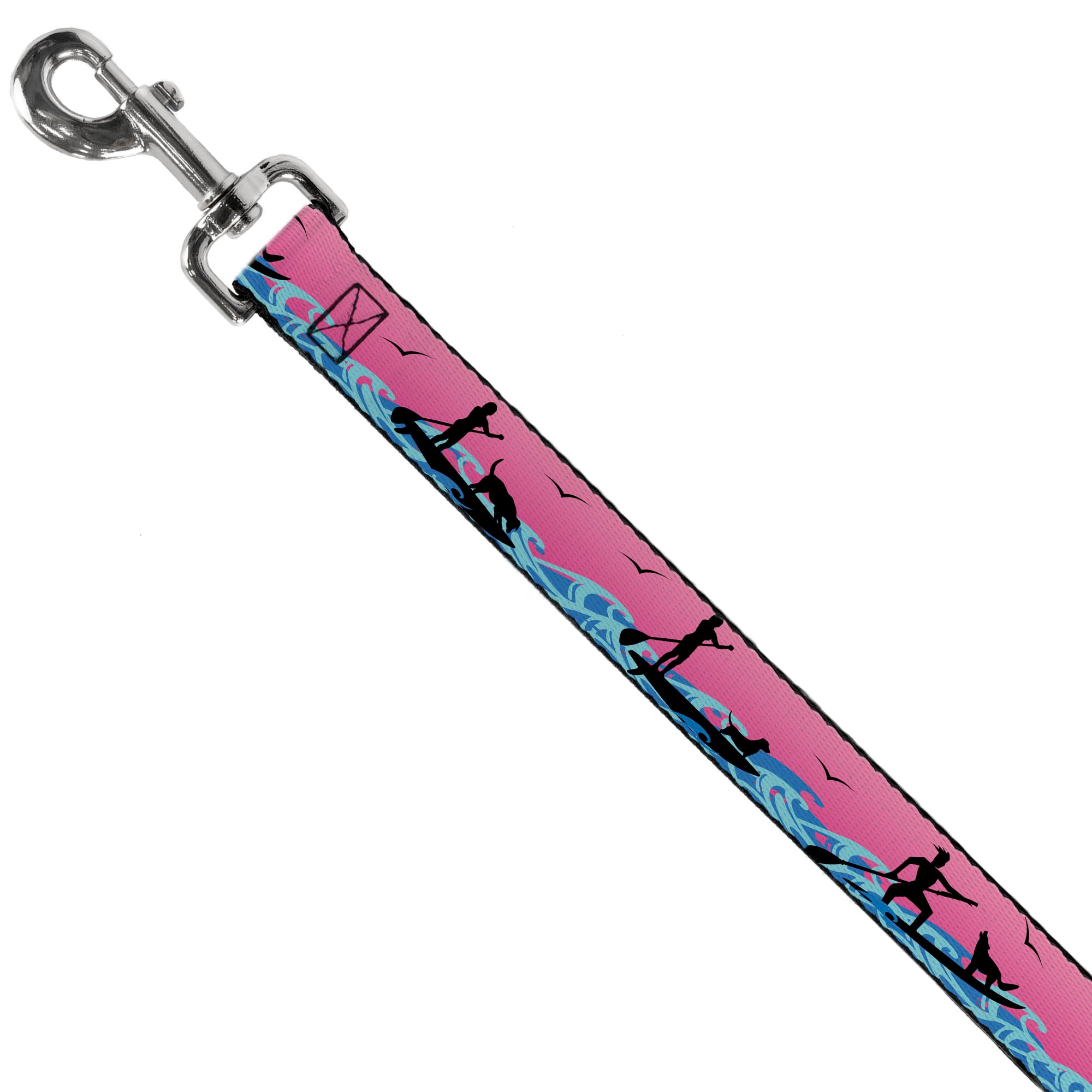 Dog Leash - SUP w/Dog Pink/Blues/Black Dog Leashes Buckle-Down