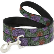 Dog Leash - Succulents Stacked Green/Pink/Orange Dog Leashes Buckle-Down