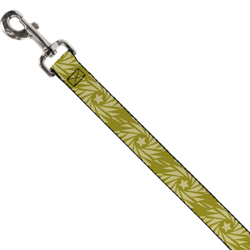 Dog Leash - Star Pinwheel Olive Greens Dog Leashes Buckle-Down