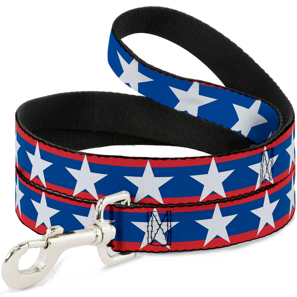 Dog Leash - Stars/Stripes Red/Blue/White Dog Leashes Buckle-Down
