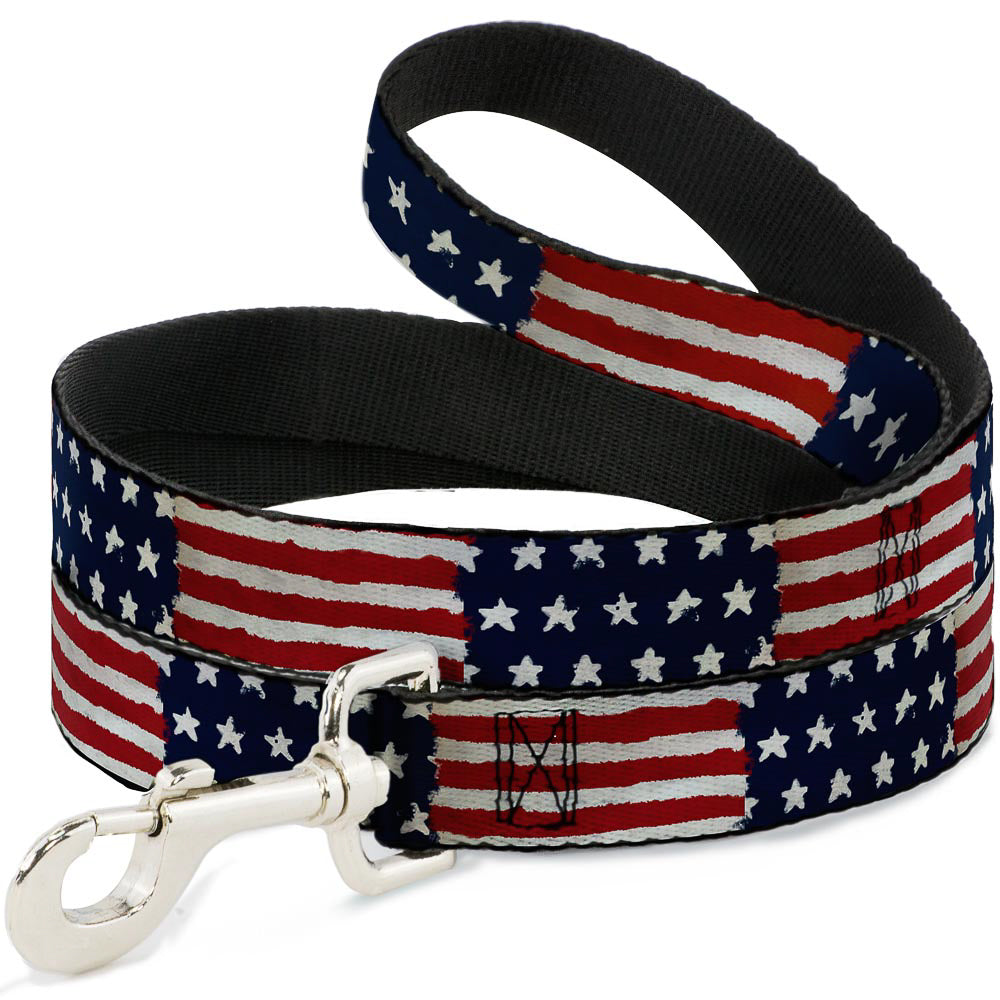 Dog Leash - Stars & Stripes Painting Dog Leashes Buckle-Down