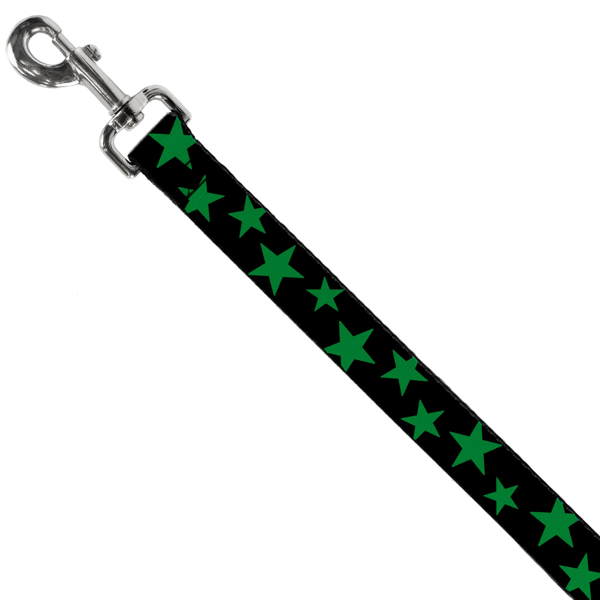 Dog Leash - Stars Scattered Black/Green Dog Leashes Buckle-Down