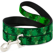 Dog Leash - St. Pat's Stacked Shamrocks Greens Dog Leashes Buckle-Down