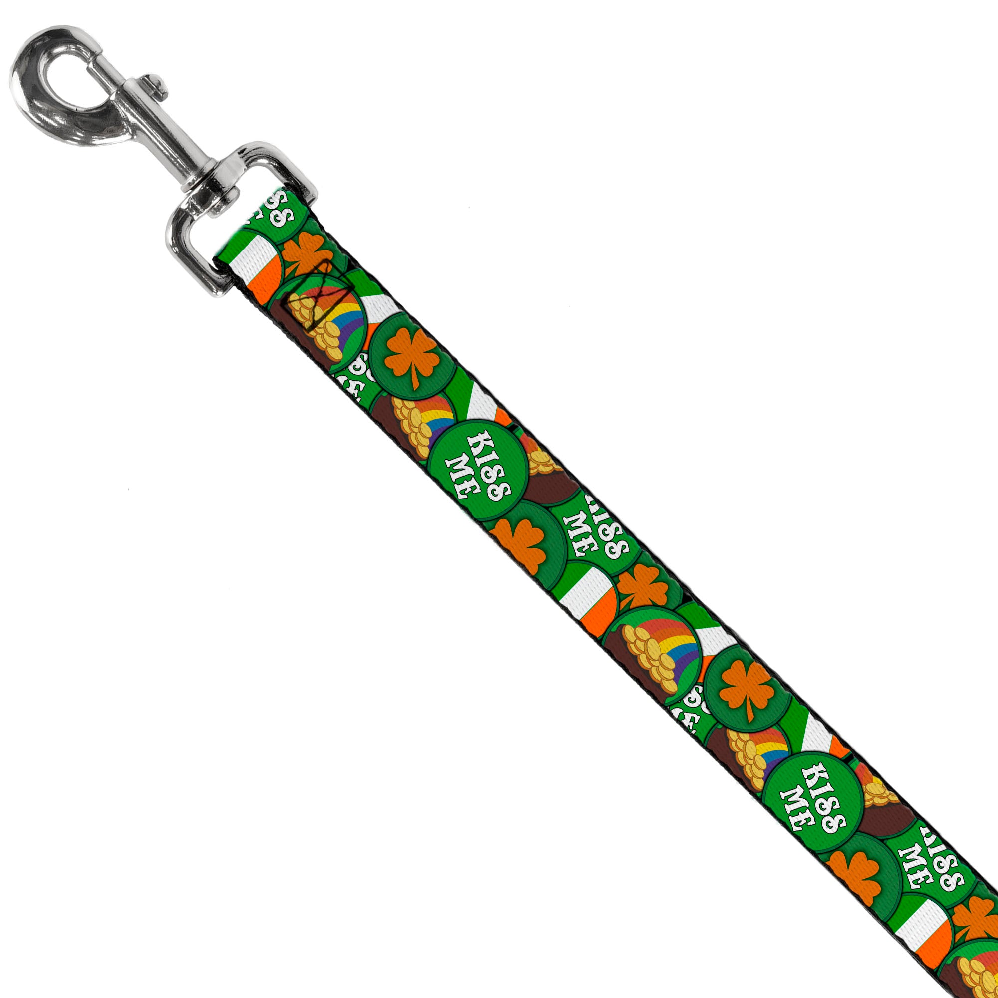 Dog Leash - St. Pat's 4-Buttons Stacked Dog Leashes Buckle-Down