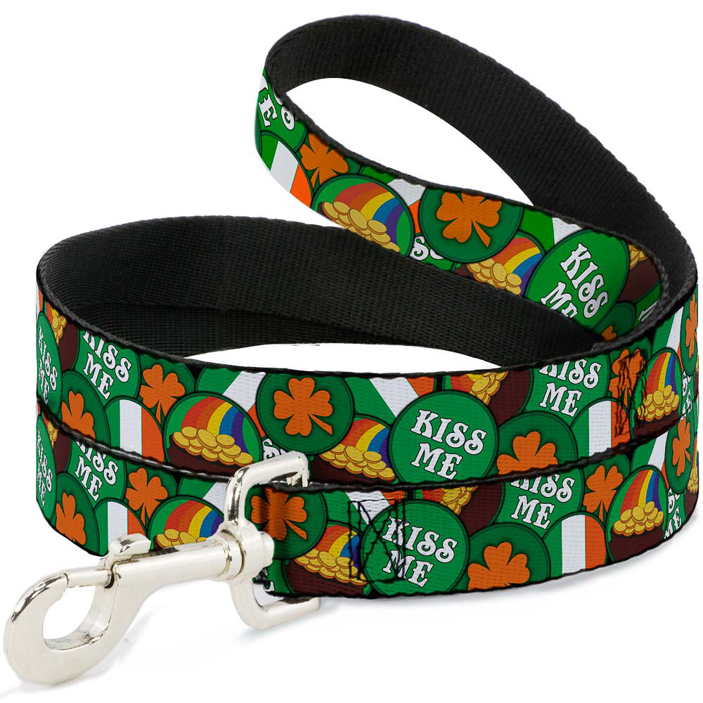 Dog Leash - St. Pat's 4-Buttons Stacked Dog Leashes Buckle-Down
