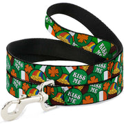 Dog Leash - St. Pat's 4-Buttons Stacked Dog Leashes Buckle-Down