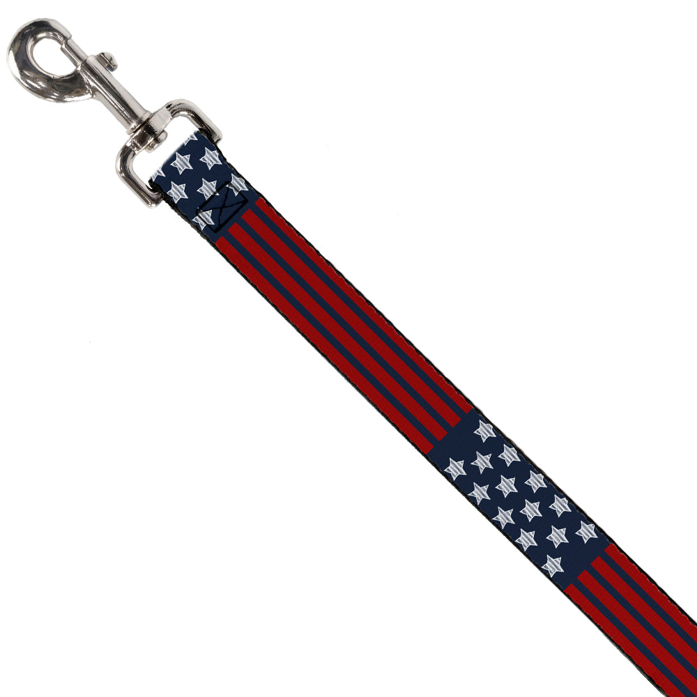Dog Leash - Stars & Stripes2 Blue/White/Red Dog Leashes Buckle-Down