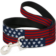 Dog Leash - Stars & Stripes2 Blue/White/Red Dog Leashes Buckle-Down