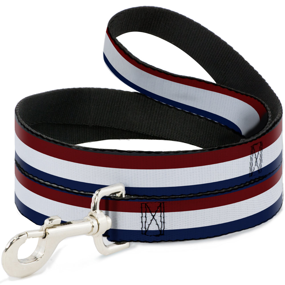 Dog Leash - Stripes Red/White/Blue Dog Leashes Buckle-Down