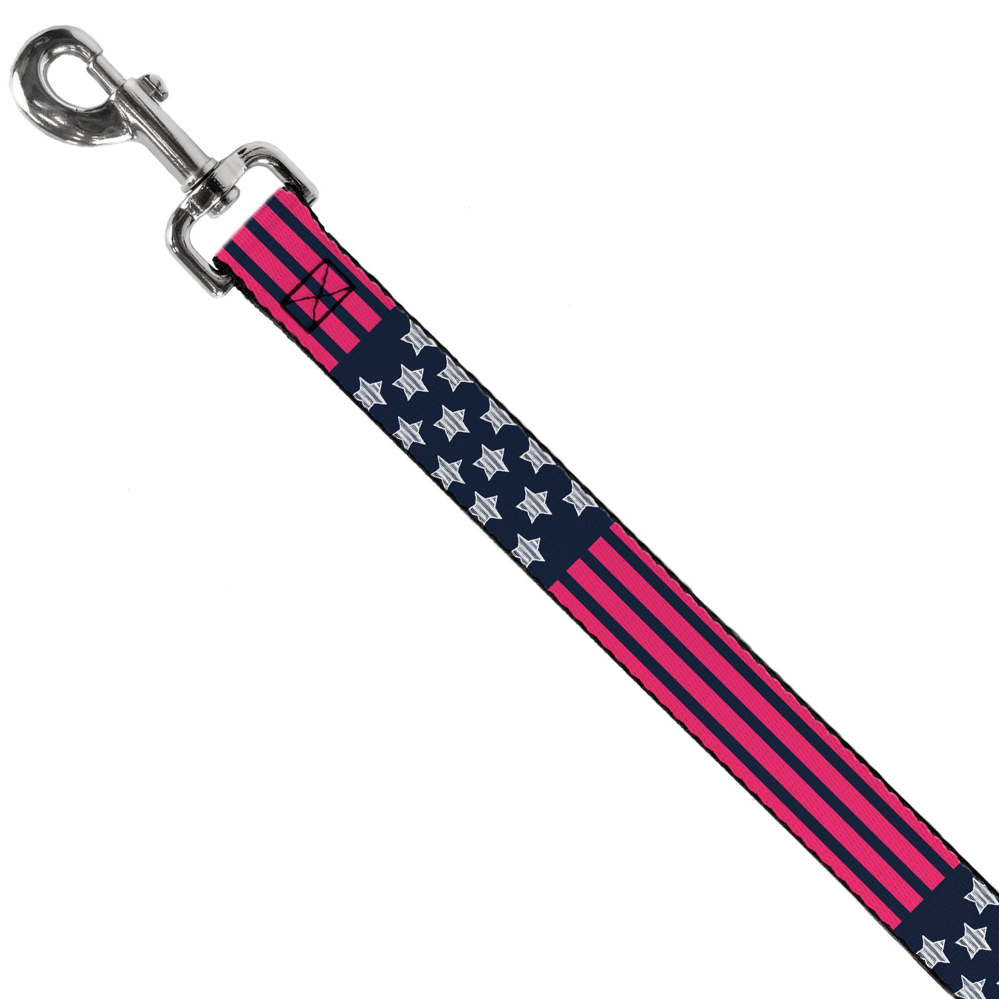 Dog Leash - Stars & Stripes2 Blue/White/Pink Dog Leashes Buckle-Down
