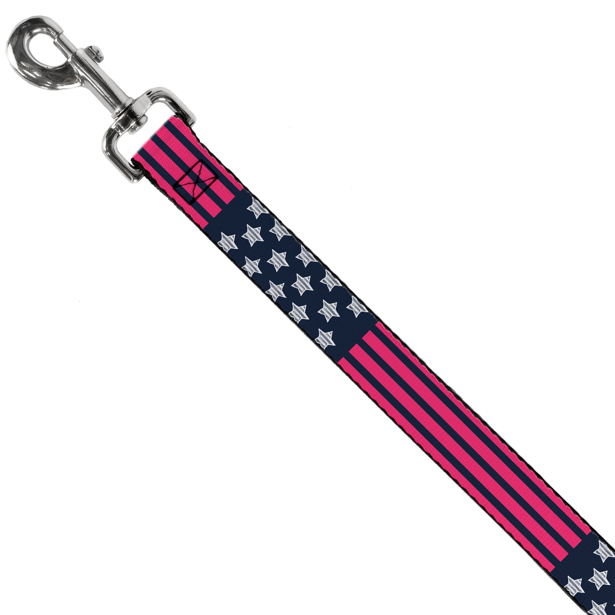 Dog Leash - Stars & Stripes2 Blue/White/Pink Dog Leashes Buckle-Down