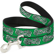 Dog Leash - Celtic Knot2 Greens/Black/White Dog Leashes Buckle-Down