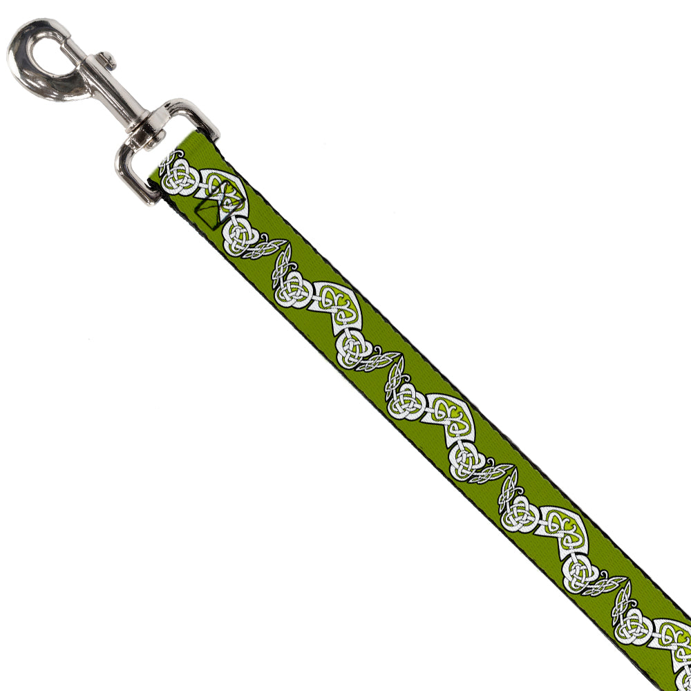 Dog Leash - Celtic Knot3 Olives/Black/White Dog Leashes Buckle-Down