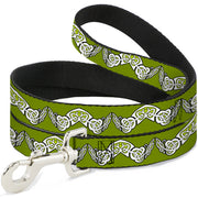 Dog Leash - Celtic Knot3 Olives/Black/White Dog Leashes Buckle-Down