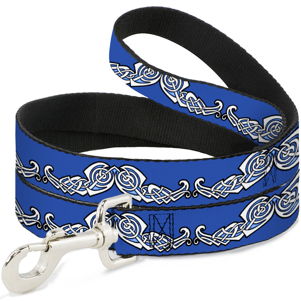 Dog Leash - Celtic Knot4 Blues/Black/White Dog Leashes Buckle-Down