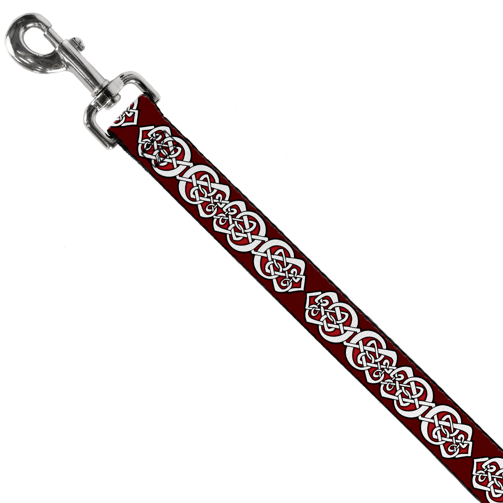 Dog Leash - Celtic Knot5 Reds/Black/White Dog Leashes Buckle-Down