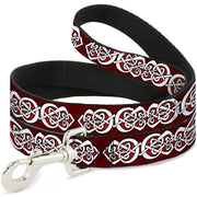 Dog Leash - Celtic Knot5 Reds/Black/White Dog Leashes Buckle-Down