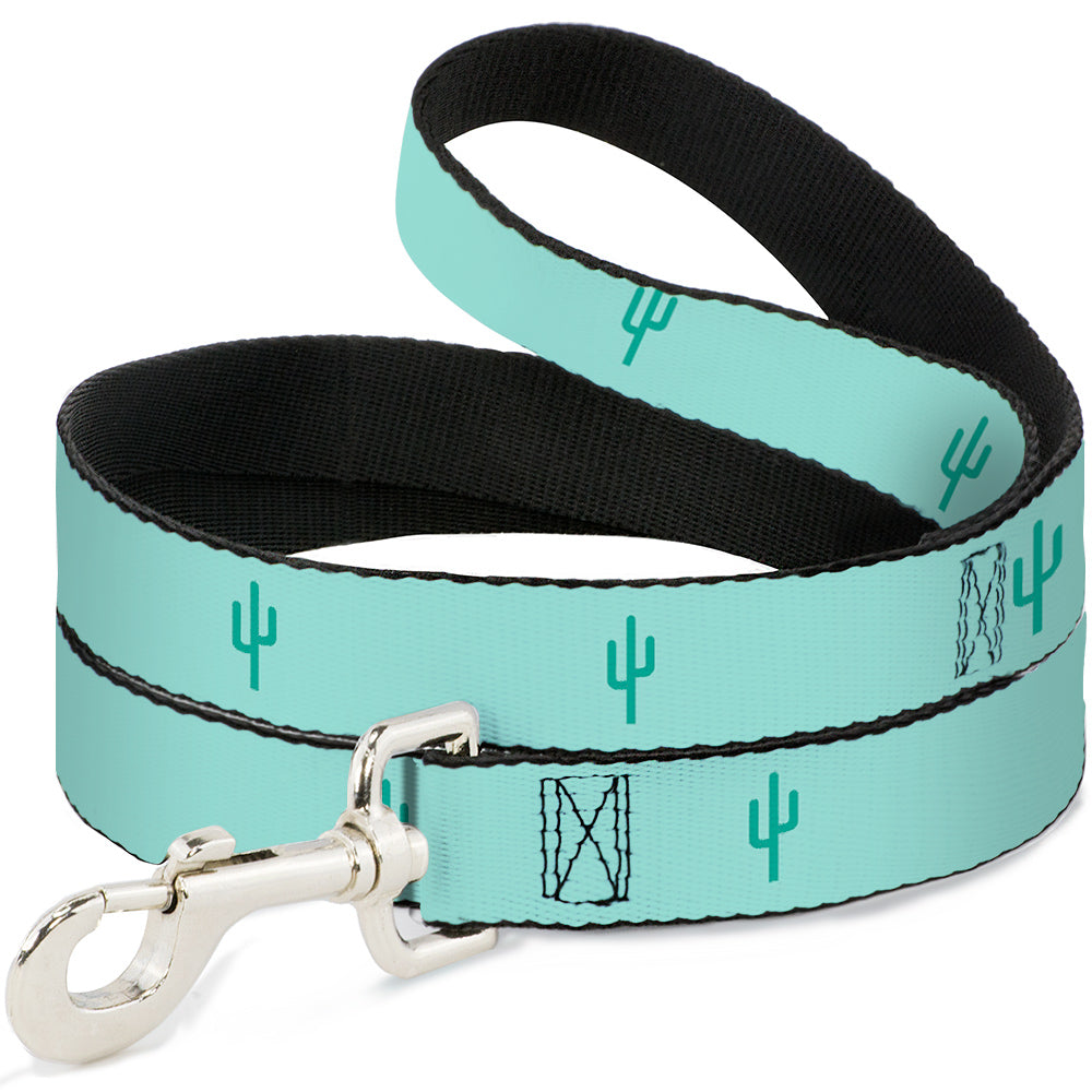 Dog Leash - Cacti1 Aqua Blues Dog Leashes Buckle-Down