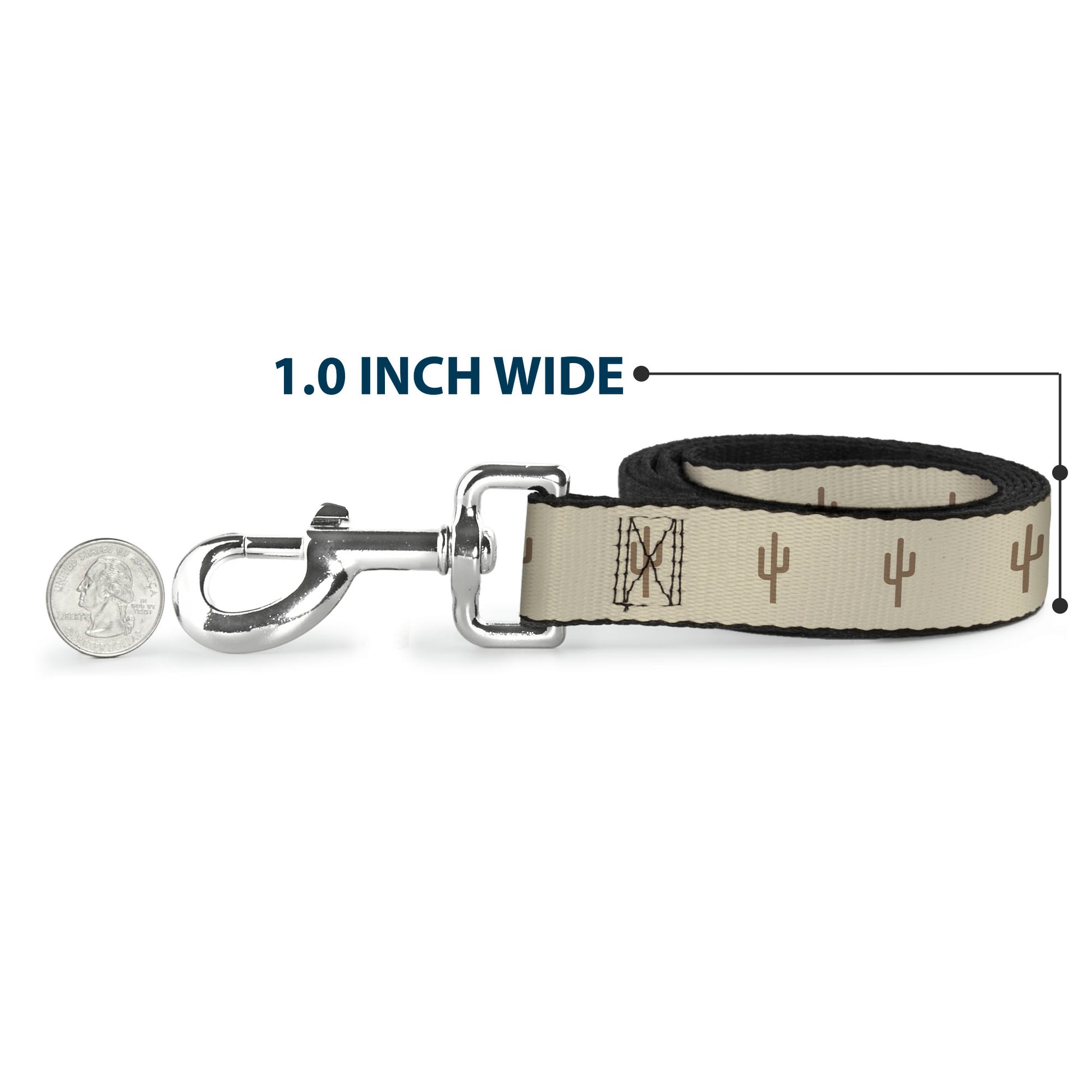 Dog Leash - Cacti2 Tans Dog Leashes Buckle-Down
