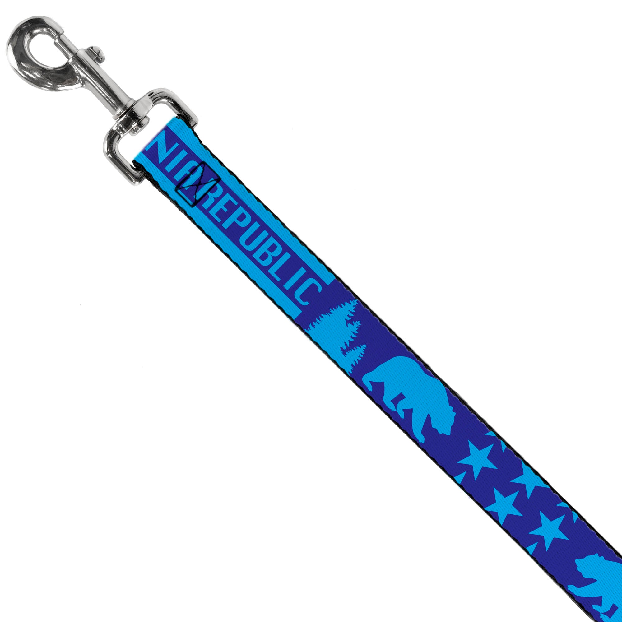 Dog Leash - CALIFORNIA REPUBLIC/Bear/Stars Silhouette Blues Dog Leashes Buckle-Down