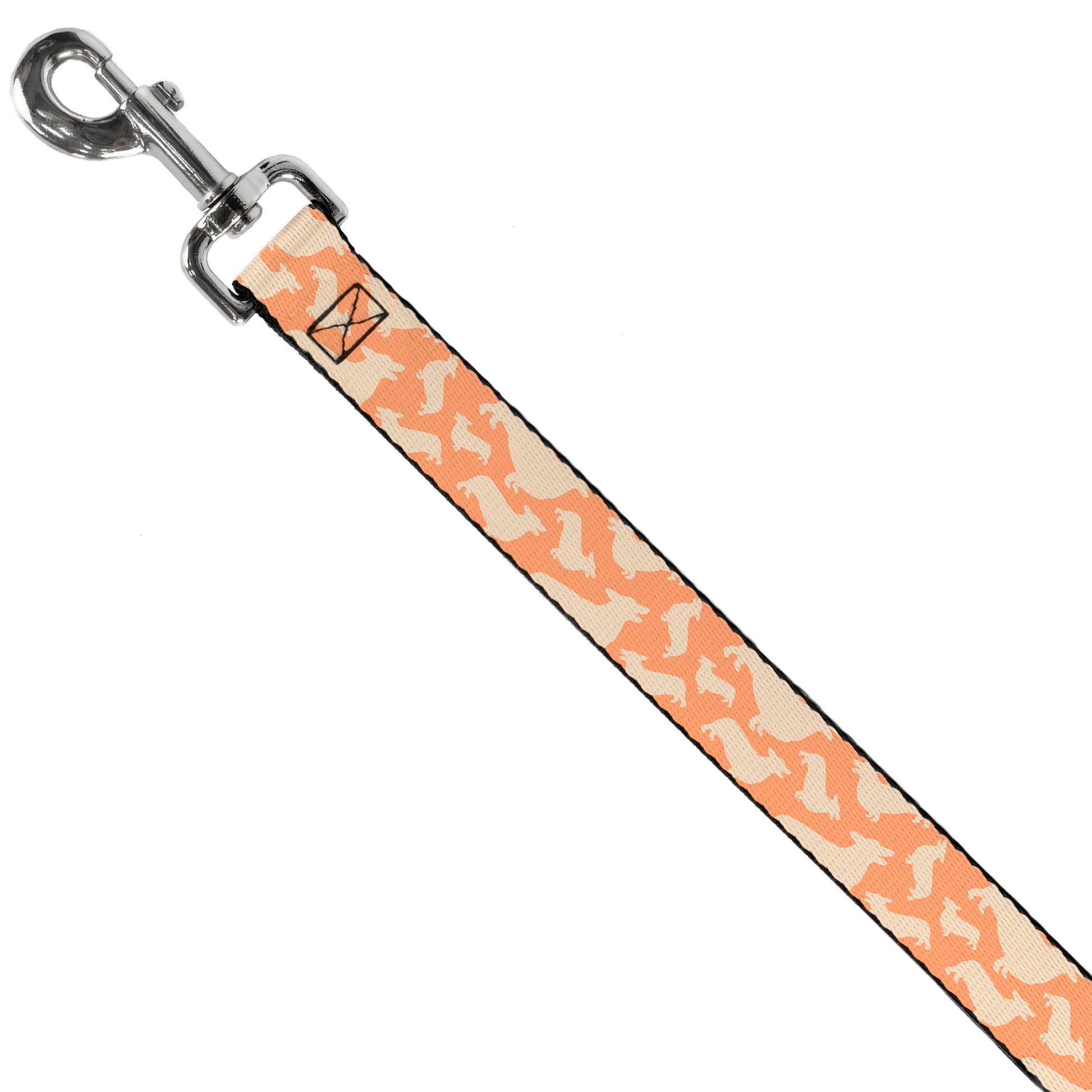 Dog Leash - Corgi Silhouette Poses Golden Tan Dog Leashes Buckle-Down