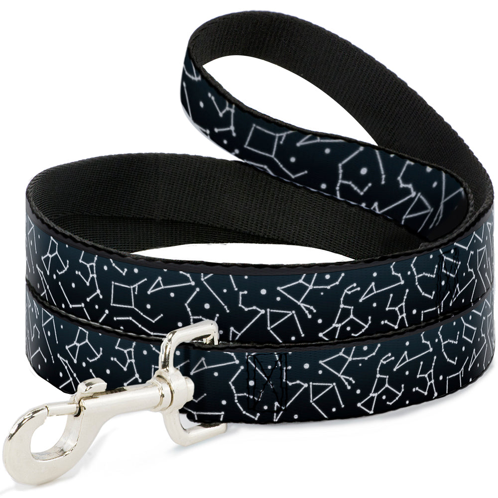 Dog Leash - Constellations Scattered Midnight Blue/White Dog Leashes Buckle-Down