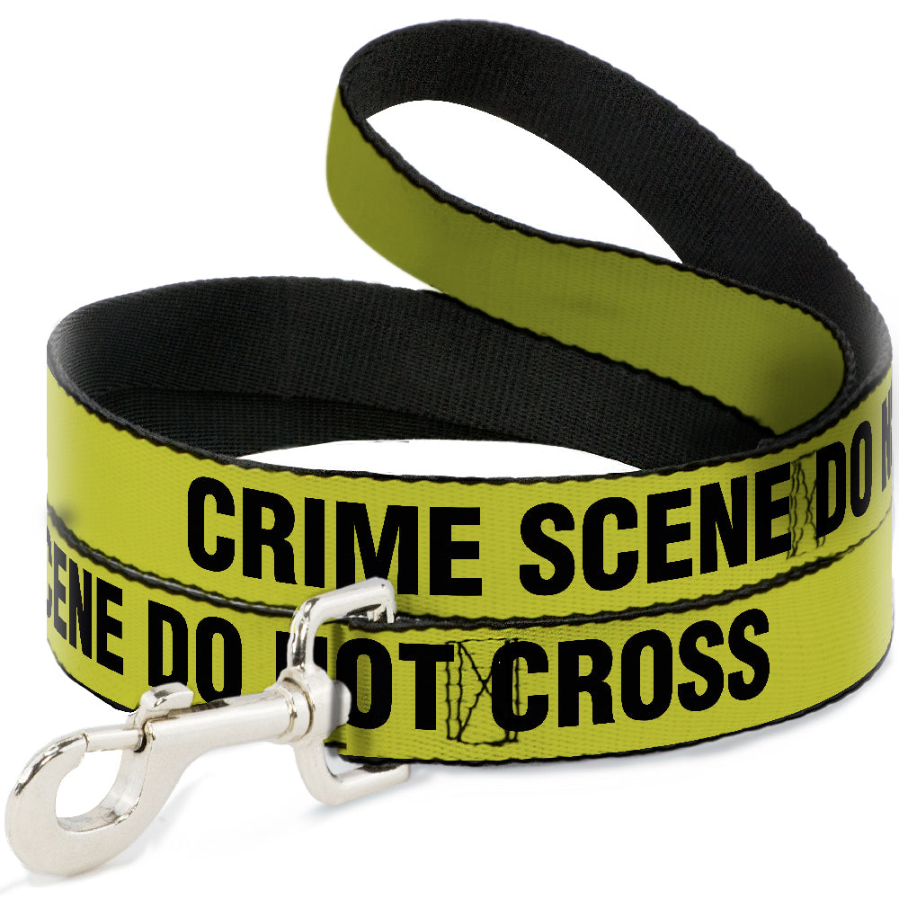 Dog Leash - CRIME SCENE DO NOT CROSS Yellow/Black Dog Leashes Buckle-Down