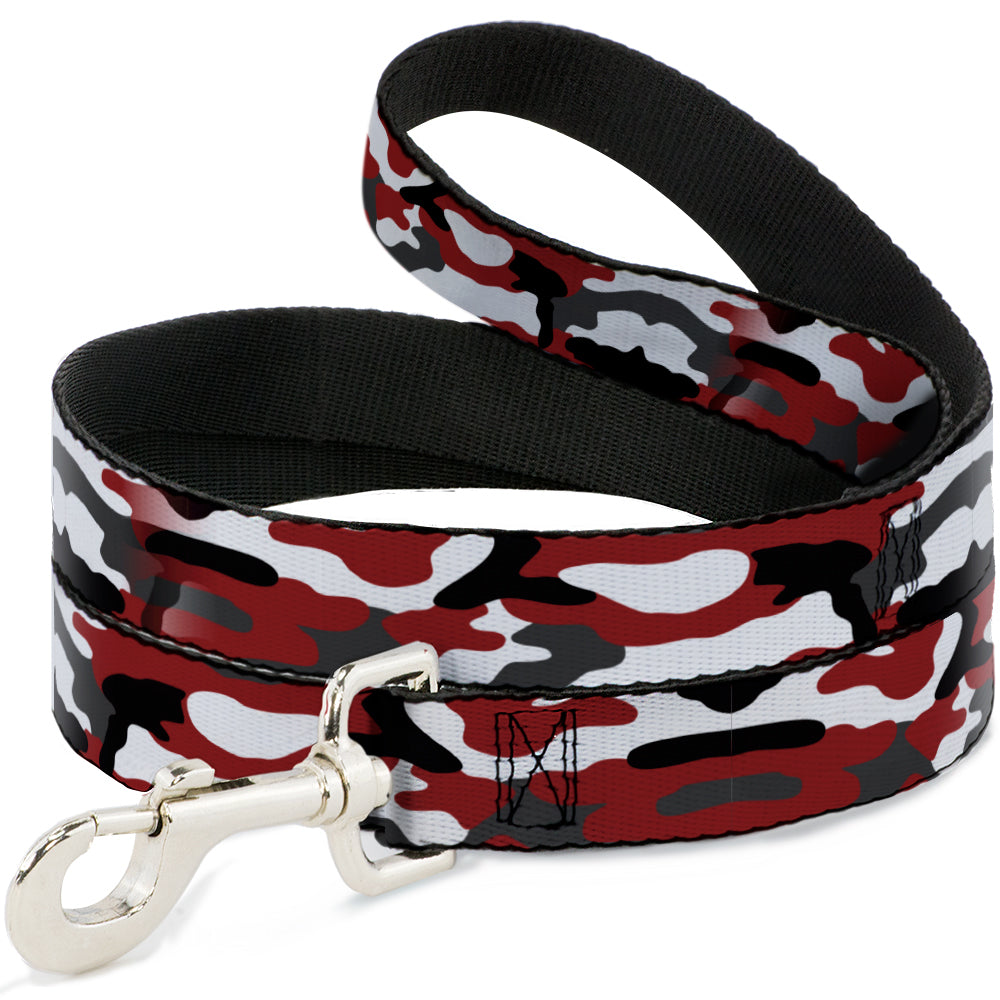 Dog Leash - Camo Red/Black/Gray/White Dog Leashes Buckle-Down