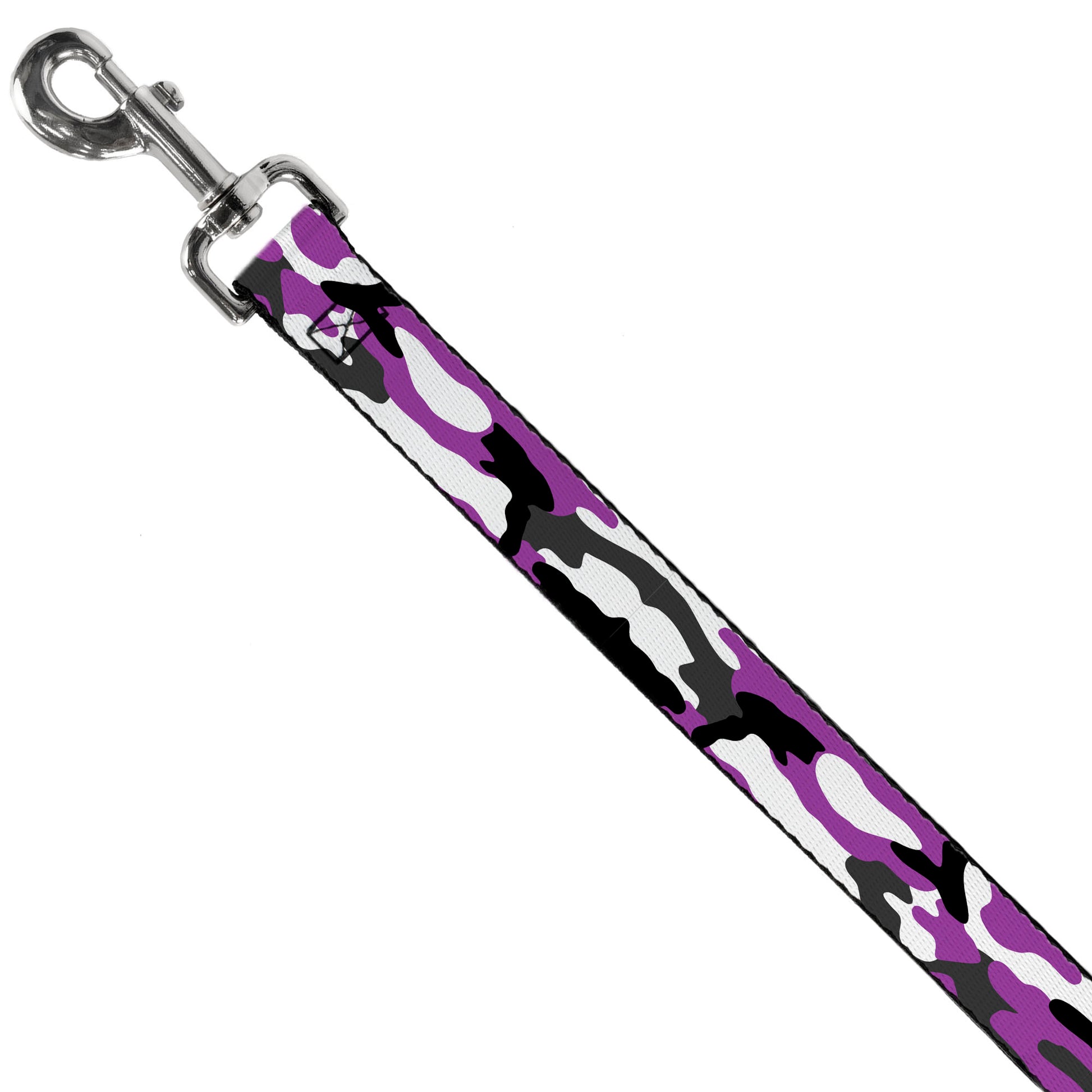 Dog Leash - Camo Purple/Black/Gray/White Dog Leashes Buckle-Down