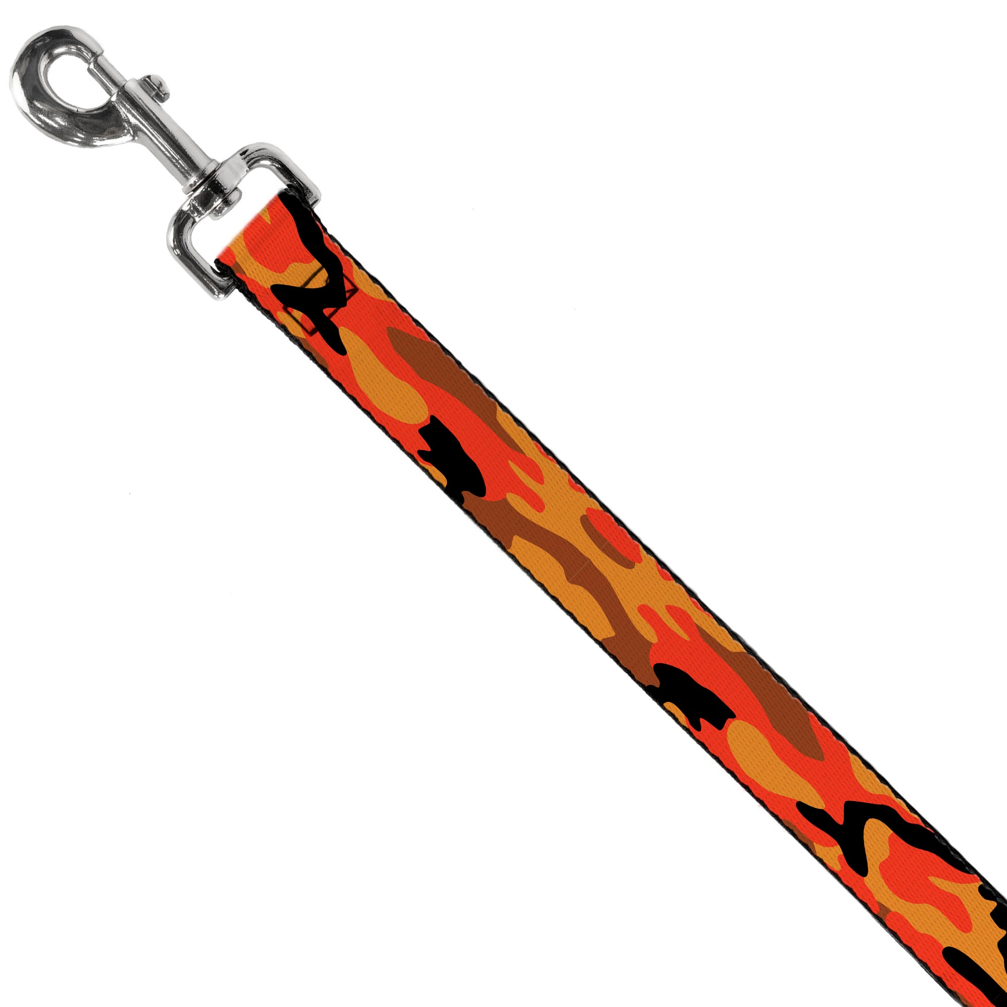 Dog Leash - Camo Oranges/Black Dog Leashes Buckle-Down