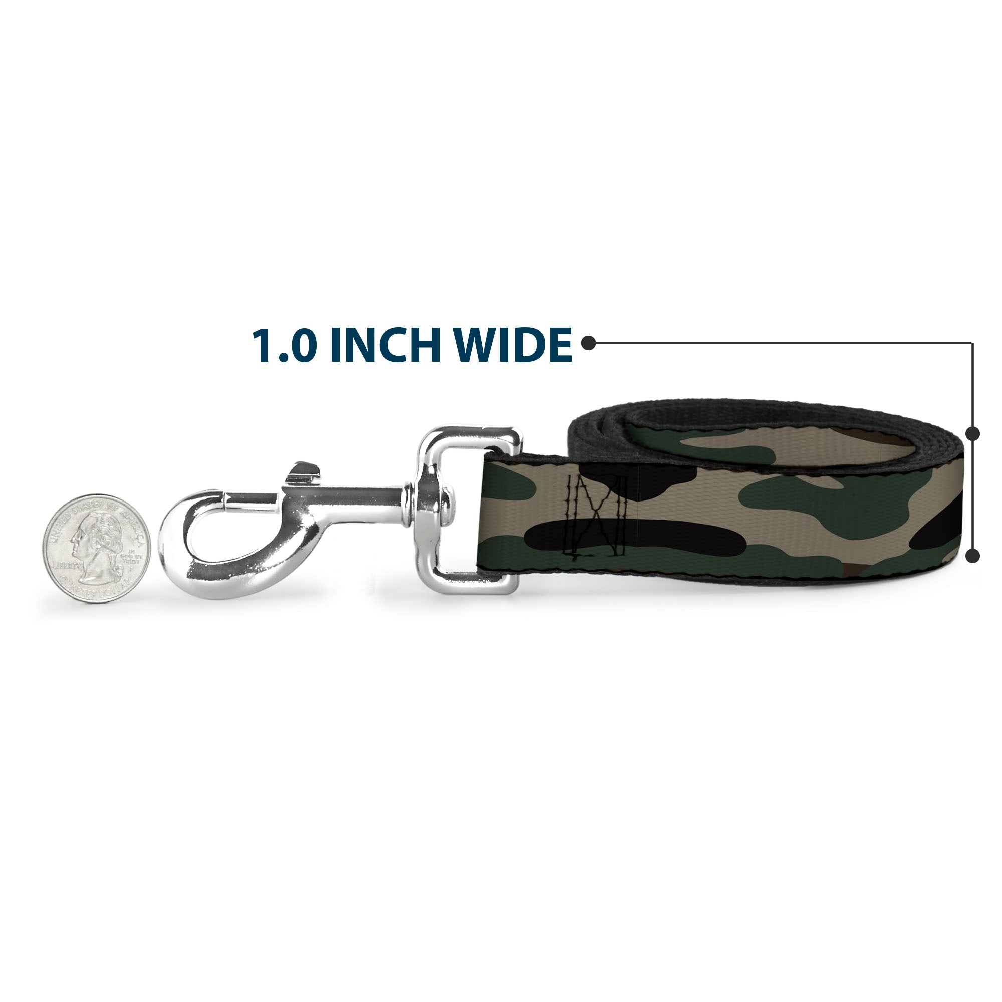 Dog Leash - Camo Olive3 Dog Leashes Buckle-Down