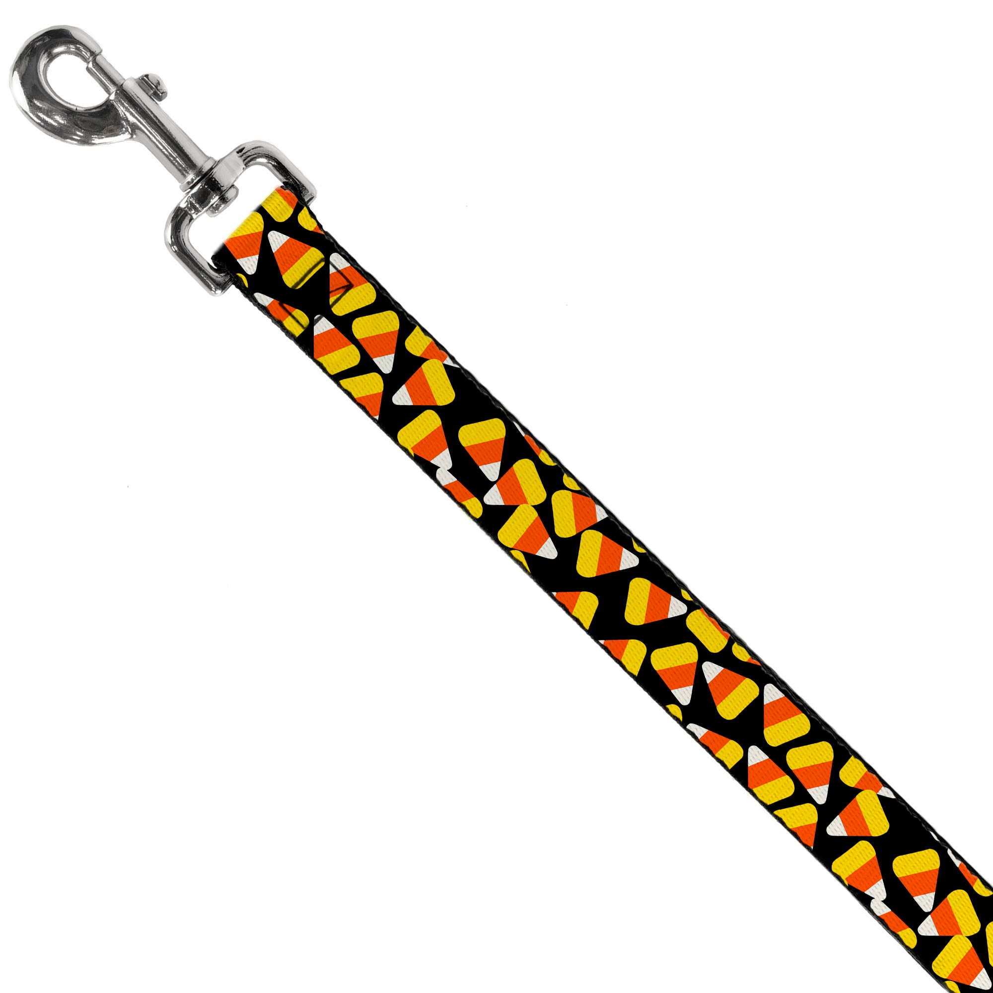 Dog Leash - Candy Corn Scattered Black/Yellow/Orange/White Dog Leashes Buckle-Down