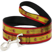 Dog Leash - Spain Flag Continuous Vintage Dog Leashes Buckle-Down